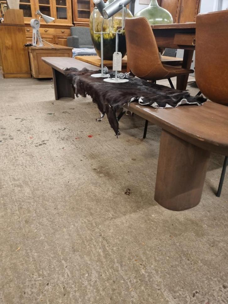 Houten bankje - Lengte 280cm Breedte 39cm hoogte 45cm, Huis en Inrichting, Stoffering | Vloerbedekking, Zo goed als nieuw, Laminaat