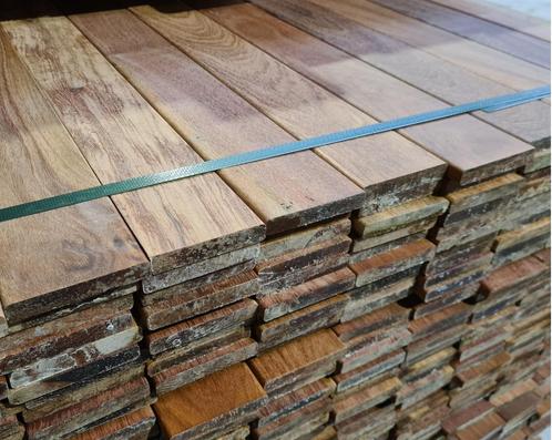 EXTRA KORTING: GEVELBEKLEDING PARTIJ HARDHOUTEN   GEVELBEKLE, Tuin en Terras, Palen, Balken en Planken, Nieuw, Planken, 250 cm of meer