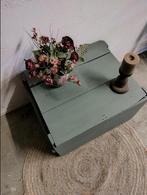 Stoere groene (leger) kist/tafel met deksel, Minder dan 50 cm, 50 tot 100 cm, Ophalen of Verzenden, Nvt