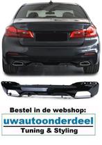 Achterbumper Diffuser Zwart Voor Bmw 5 serie G30 G31 M Pack, Ophalen of Verzenden, Automotive Parts, A.parts@hotmail.nl, Trasmolenlaan 12 3447 GZ Woerden