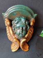 Vintage Wandconsole met Engelenhoofd, Antiek en Kunst, Ophalen of Verzenden