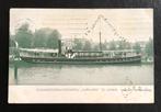 Rondvaartboot Carsjens te Leiden 1909 reclamekaart vaarten, Ophalen of Verzenden, Gebruikt, Motorboot, Kaart, Foto of Prent
