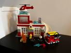 Duplo 10970 Brandweerkazerne met Helikopter, Ophalen of Verzenden, Zo goed als nieuw, Complete set, Duplo