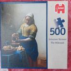 Puzzle Vermeer melkmeisje, Ophalen of Verzenden, 500 t/m 1500 stukjes, Zo goed als nieuw, Legpuzzel