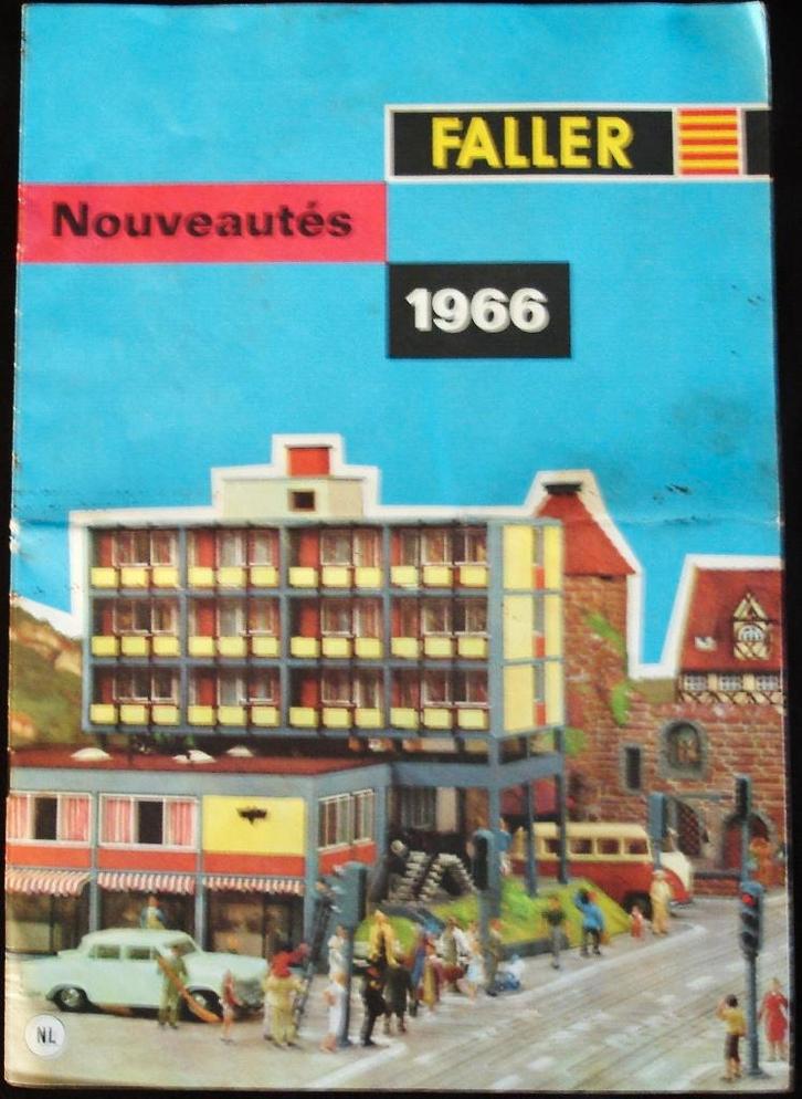 1 faller nouveautés 1966 folder brochure catalogus., Hobby en Vrije tijd, Modeltreinen | Overige schalen, Zo goed als nieuw, Boek, Tijdschrift of Catalogus
