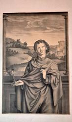 J.N. Strixner: meesterdruk uit 1825 van Johannes de Apostel, Antiek en Kunst, Kunst | Etsen en Gravures, Verzenden