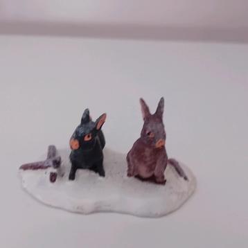 Lemax konijntjes, Lemax figuren voor Kerstdorp beschikbaar voor biedingen