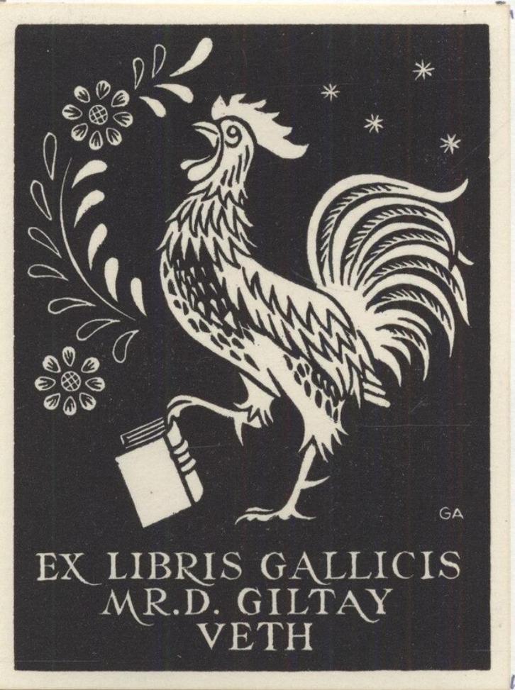 2134 Ex Libris Nederland : Alice Horodisch-Garman, z.j., Antiek en Kunst, Kunst | Etsen en Gravures, Verzenden