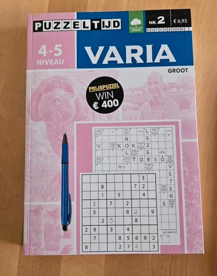 Puzzeltijd Varia groot niveau 4-5, Hobby en Vrije tijd, Denksport en Puzzels, Nieuw, Puzzelboek, Ophalen of Verzenden