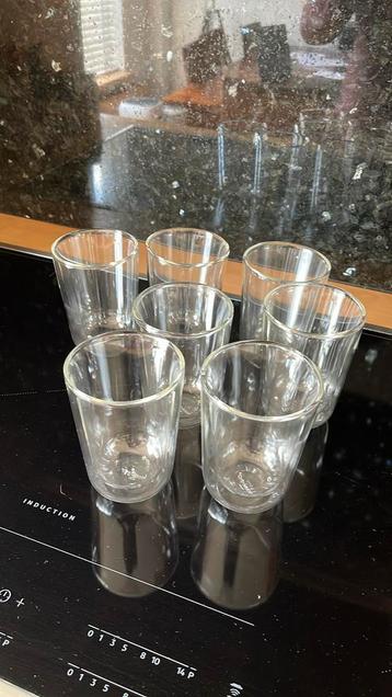 dubbelwandig glazen 7 stuks beschikbaar voor biedingen