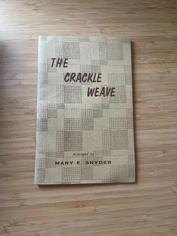 The crackle weave Mary E. Snyder weven beschikbaar voor biedingen