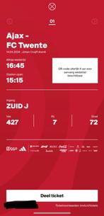 Ajax kaarten, Tickets en Kaartjes, Sport | Voetbal
