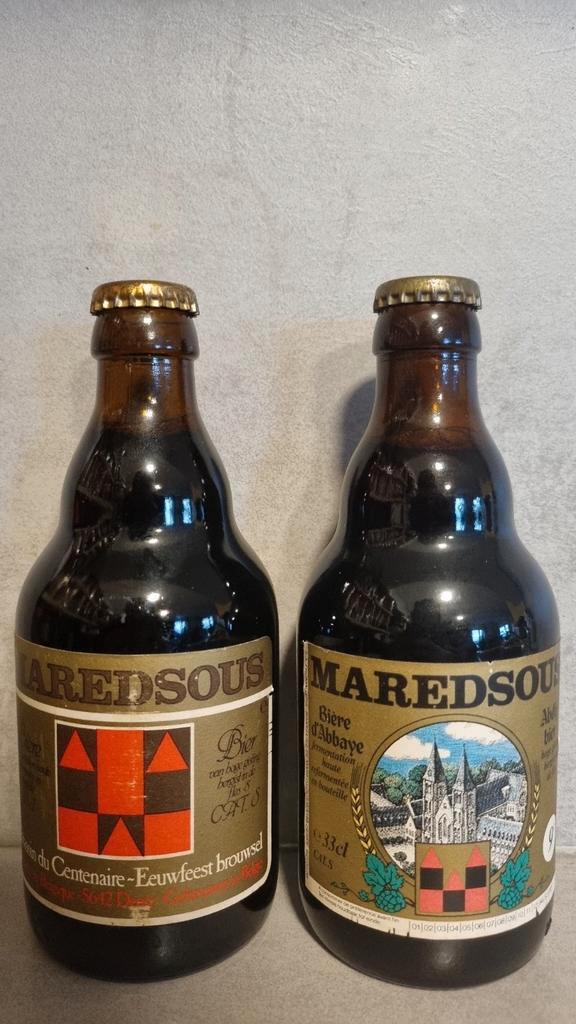 Maredsous Abdijbier: ’87 + Centenaire 1999, Verzamelen, Biermerken, Zo goed als nieuw, Glas of Glazen, Overige merken, Ophalen of Verzenden