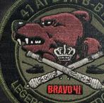 41 AFDVA Bravo-bt patches, Ophalen of Verzenden, Landmacht, Nederland, Embleem of Badge