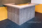 Steigerhouten hoekbar mancave balie toonbank thuisbar hout, Huis en Inrichting, Barren, Ophalen of Verzenden, Nieuw