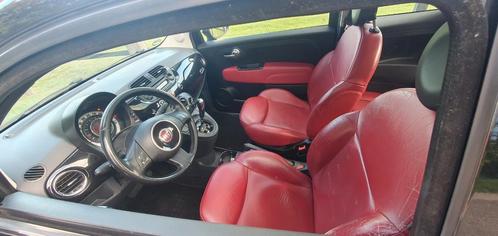 Fiat 500 rode leren sport stoelen, interieur compleet set, Auto-onderdelen, Interieur en Bekleding, Fiat, Gebruikt, Ophalen