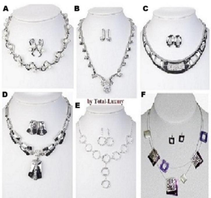 Sieradensets ketting met oorstekers, Sieraden, Tassen en Uiterlijk, Kettingen, Nieuw, Verzenden