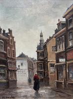 Franciscus L. Corsius (1933-2013) - Hollands straatgezicht, Antiek en Kunst, Ophalen of Verzenden