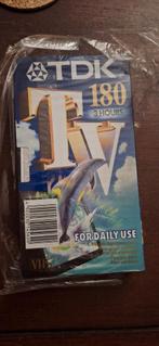 Vhs lege tdk 180 minuten band nieuw in folie, Cd's en Dvd's, VHS | Film, Alle leeftijden, Ophalen of Verzenden, Nieuw in verpakking