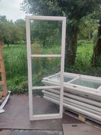 Merantie ramen met dubbelglas, Doe-het-zelf en Verbouw, Ophalen, Gebruikt, Raamkozijn, 75 tot 150 cm