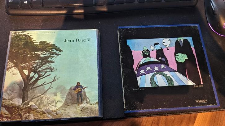 2 x reel to reel tapes van Joan Baez, Cd's en Dvd's, Cassettebandjes, Gebruikt, Origineel, Pop, 2 t/m 25 bandjes, Ophalen of Verzenden