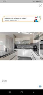 Gebruikte maar zeer nette keuken., Huis en Inrichting, Keuken | Complete keukens, Gebruikt, Hoekkeuken, Graniet of Steen, Ophalen of Verzenden