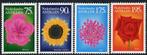Nederlandse antillen nvph nrs. 1022/1025 Bloemen zegels 1993, Postzegels en Munten, Postzegels | Nederlandse Antillen en Aruba