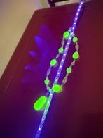 Uranium glas uraniumglas ketting, Antiek en Kunst, Ophalen
