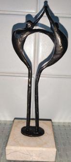 2x bronzen beeld gesigneerd, Antiek en Kunst, Ophalen