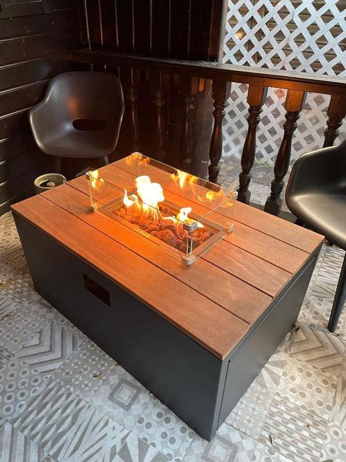 Easyfires vuurtafel + 2 gasflessen!, Tuin en Terras, Vuurtafels, Zo goed als nieuw, Ophalen