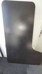 Ikea BEKANT Zwart Hoekbureau (Links) 160x110, Huis en Inrichting, Bureaus, Ophalen, In hoogte verstelbaar, Gebruikt