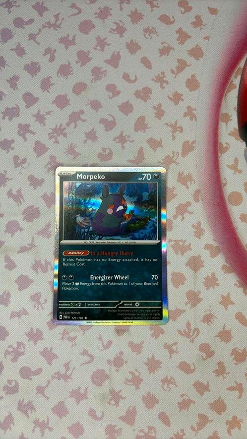 Morpeko, Hobby en Vrije tijd, Verzamelkaartspellen | Pokémon, Zo goed als nieuw, Ophalen of Verzenden