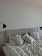 Dunvik beige bed, Beige, Spring box bed, 180 cm, Zo goed als nieuw