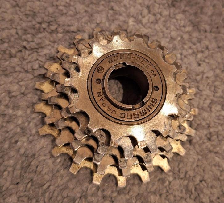 Vintage shimano dura ace 5V cassette pion ZGAN, Fietsen en Brommers, Fietsonderdelen, Zo goed als nieuw, Racefiets, Ophalen