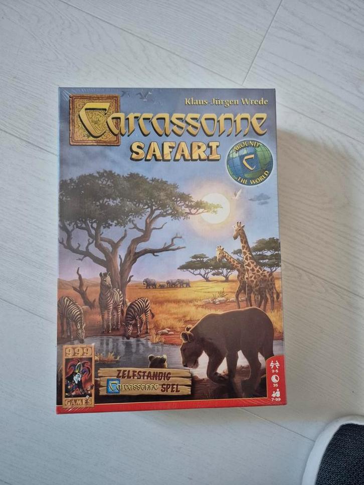 Carcassonne Safari - Nieuw in verpakking!, Hobby en Vrije tijd, Gezelschapsspellen | Bordspellen, Nieuw, Drie of vier spelers