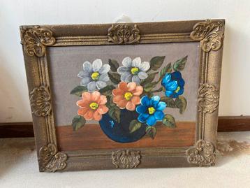 Schilderij bloemen in vaas beschikbaar voor biedingen