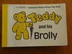 Miniboekje Teddy and his Brolly, animatie., Ophalen of Verzenden, Zo goed als nieuw