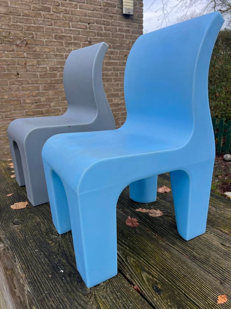 Kinderstoelen: Gispen (Bronto) & replica, Huis en Inrichting, Stoelen, Gebruikt, Twee, Kunststof, Overige kleuren, Ophalen