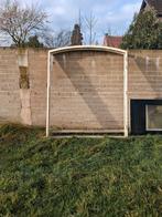 Getoogd kozijn met open slaande deuren, Gebruikt, Deurkozijn, Hout, Ophalen