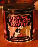 Vintage Douwe Egberts Koffieblik - Groot Formaat
