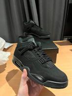 Air Jordan 4 black cat - Zwart - Maat 44, Zwart, Nieuw, Ophalen of Verzenden, Sneakers of Gympen