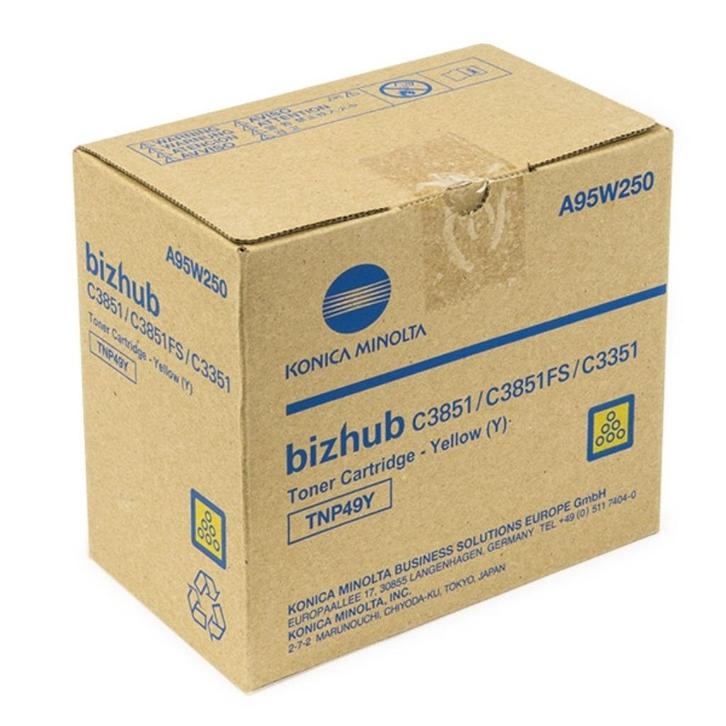 Konica Minolta TNP-49Y (A95W250) toner geel (origineel), Computers en Software, Printerbenodigdheden, Nieuw, Toner, Ophalen of Verzenden