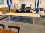 Vergadertafel Gispen, eiken hout, 320 x 100 cm., Ophalen, Gebruikt