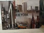 New york Canvas 120 x  80 cm, Ophalen, Zo goed als nieuw, Schilderij, 100 tot 125 cm