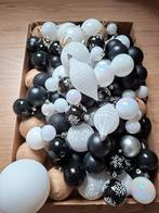 Kerstballen zwart wit stoffen onbreekbaar, Diversen, Kerst, Ophalen