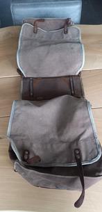 Oude stevige dubbele posttas - veel ruimte, Ophalen of Verzenden, Gebruikt