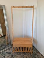 Bamboe Garderoberek met Lade & Schoenenplank/ clothing rack, Huis en Inrichting, Woonaccessoires | Kapstokken, Ophalen, Nieuw