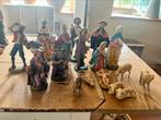 Vintage plastic Italiaanse kerststal - Mentha Brocante, Gebruikt, Ophalen of Verzenden