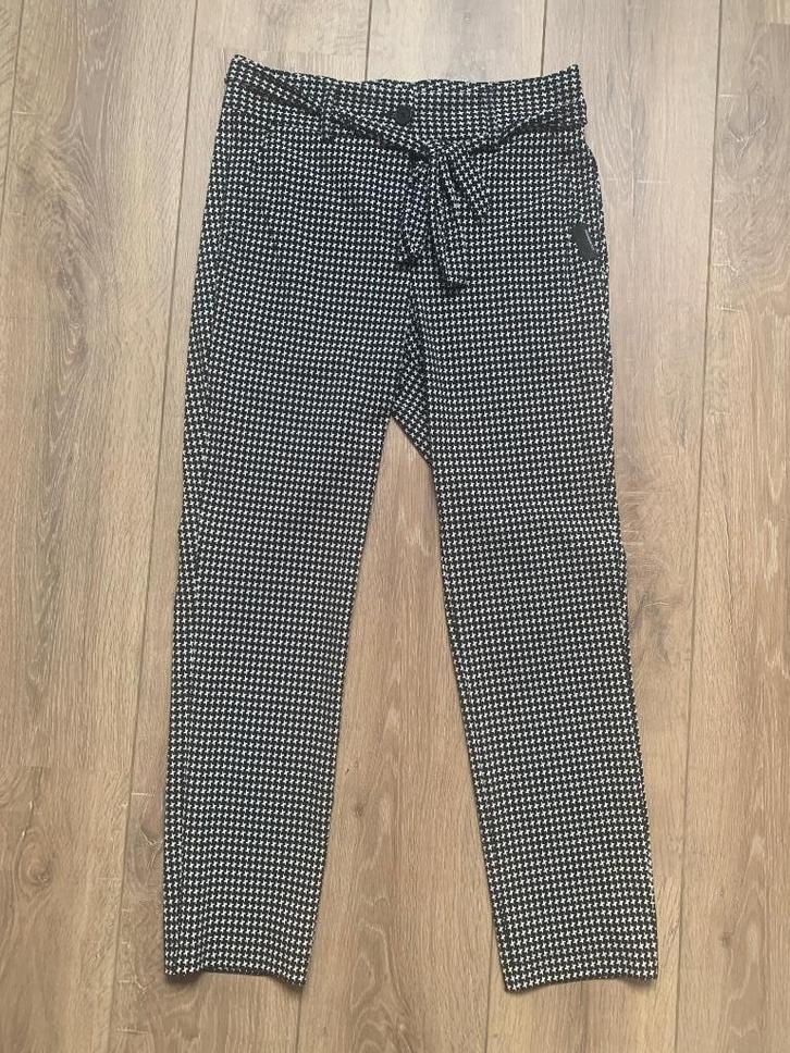 Penn&Ink pantalon broek rechte pijp print zwart wit 36/S, Kleding | Dames, Broeken en Pantalons, Zo goed als nieuw, Maat 36 (S)