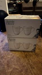 Jamie Oliver porseleinen kopjes 4 st. Waves, Huis en Inrichting, Keuken | Servies, Ophalen of Verzenden, Zo goed als nieuw, Overige stijlen